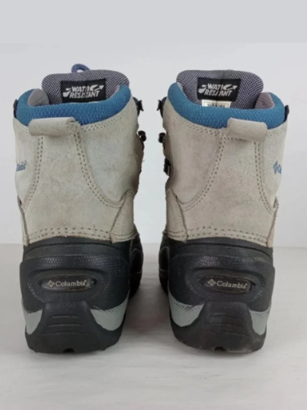 Columbia Cascadian Summit Women's Size 6 Water‎ Resistant Gray Blue Snow Boots